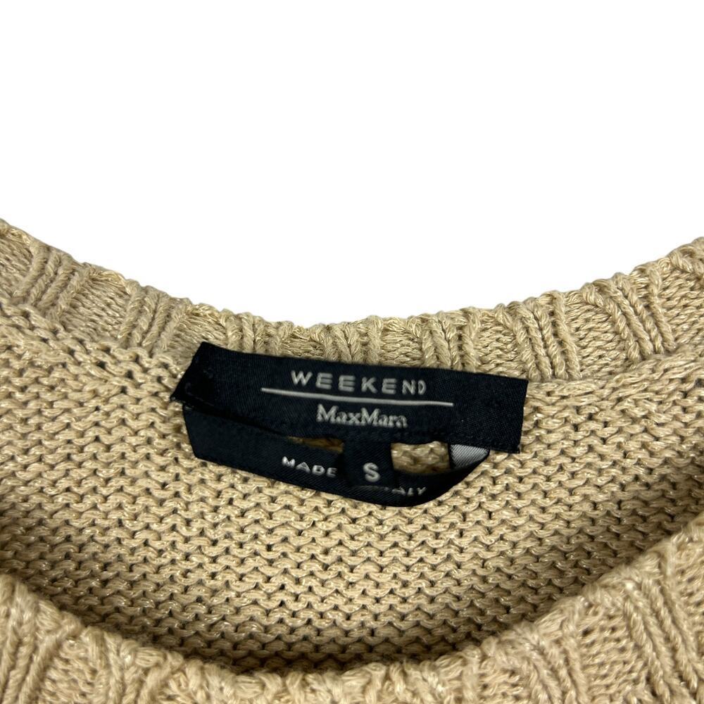 Max Mara Made In Italy Cotton Woven Y2K Knit Bustier Crop Top S - Picture 5 of 5